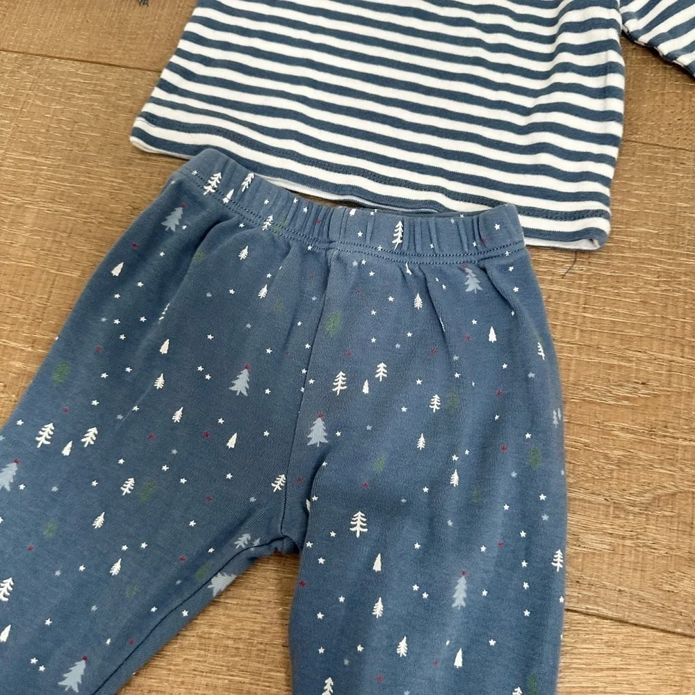 Striped Blue Kids Pajama Set